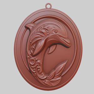 Dolphin Animal Pendant Dolphin Animal Necklace for CNC Router Laser & 3D Printer