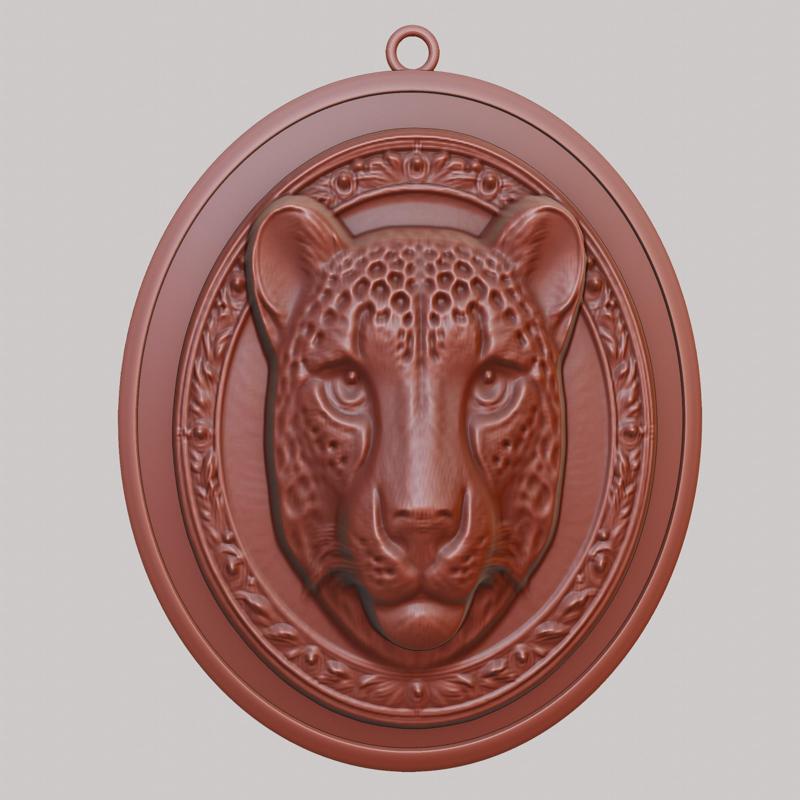 Cheetah Animal Necklace Cheetah Animal Pendant for CNC Router Laser & 3D Printer