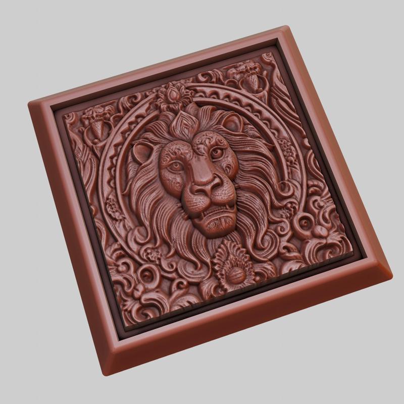 lion Animal 3D Model for CNC Router Laser & 3D Printer