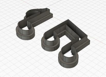 Mini Musical Notes Fondant Cutter