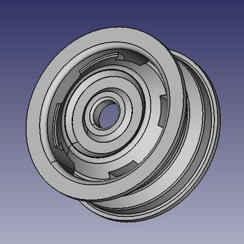 WHEEL RIM 3D PRINTED CAR CONCEPT DESIGN