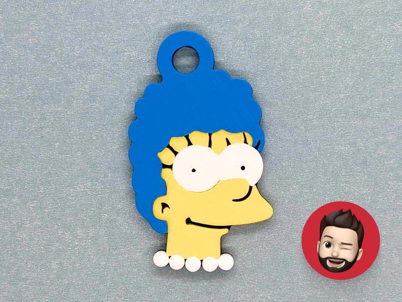The Simpsons Marge keychain