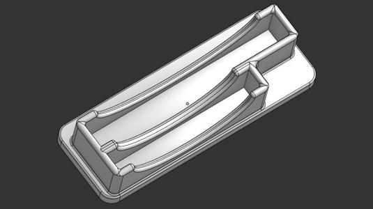 Stand for two file holders