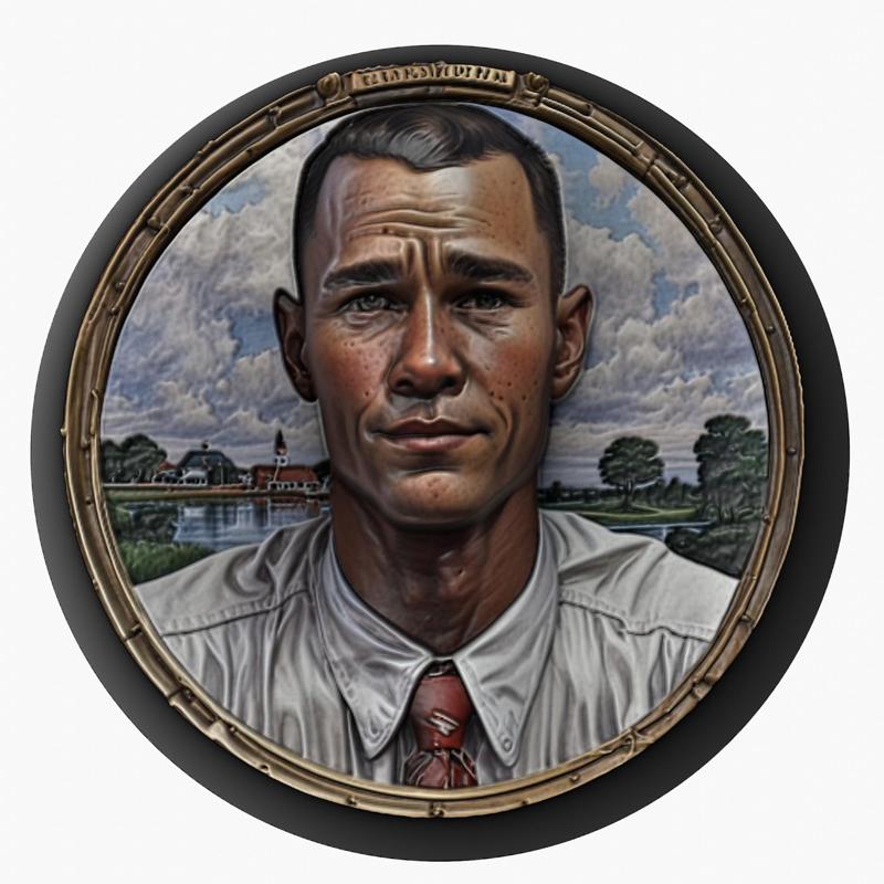 Forrest Gump (Forrest Gump) medallion pendant