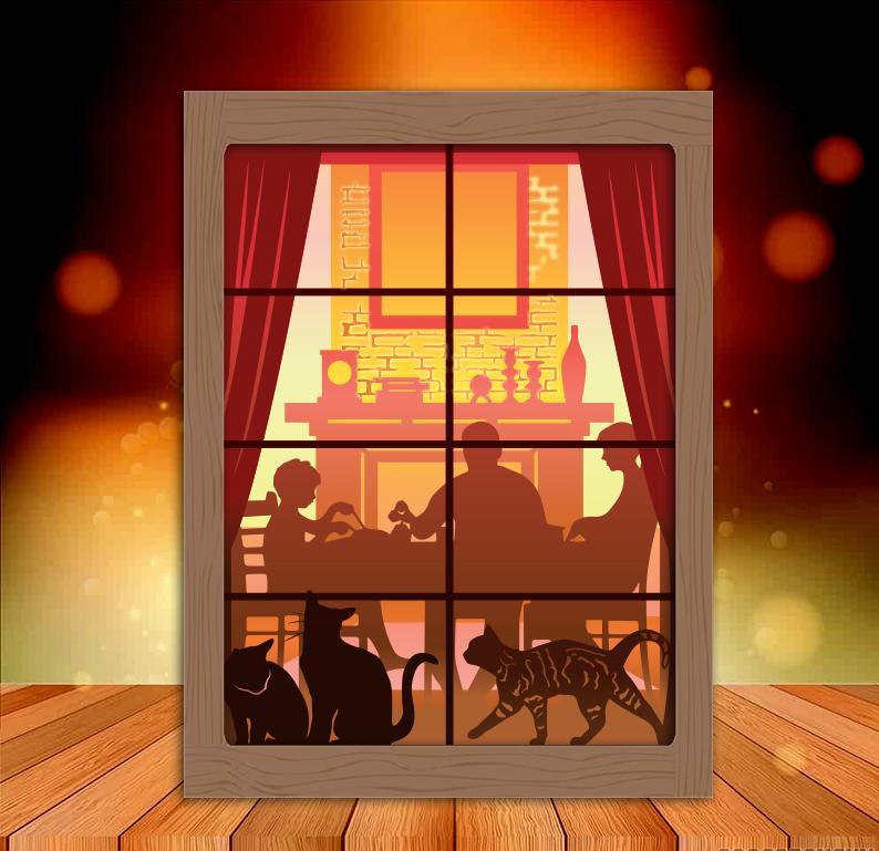 happy family lightbox