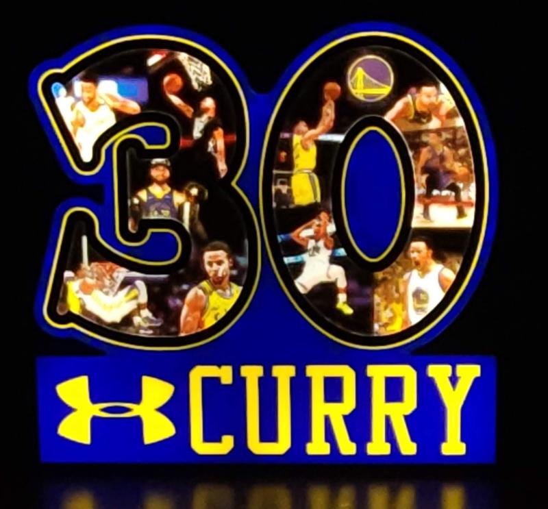Stephen Curry  30 Lightbox (Lithophane)