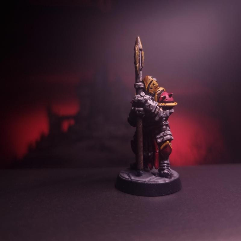 The Lawbringer - Pose 01 - Darkest Dungeon Inspired Hero for the Boardgame