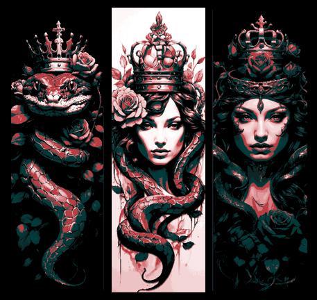 Eve or the Serpent - Which became ruler of Humanity?  Set of 3 Bookmarks