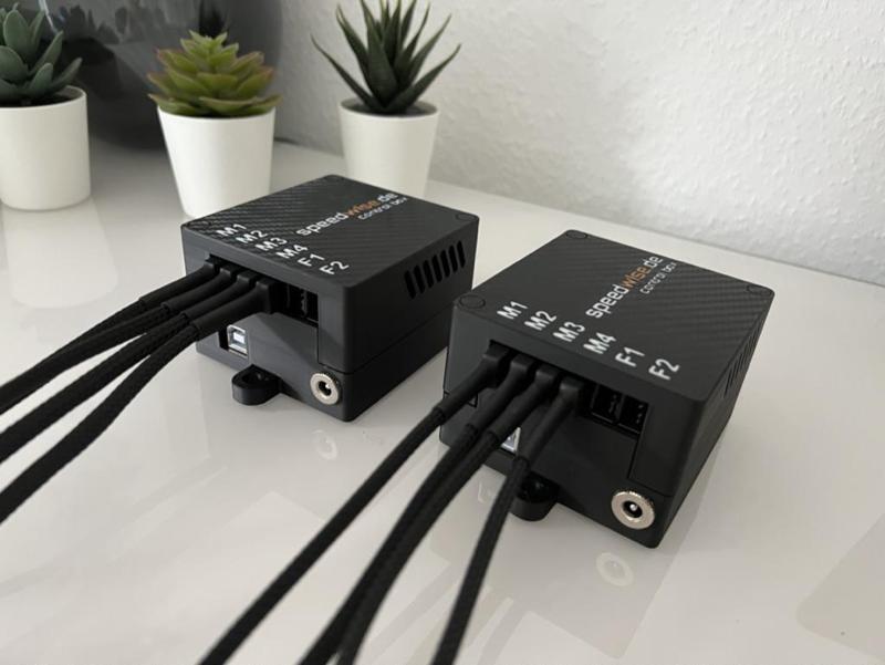 Sim racing rumble motor and wind simlator control box