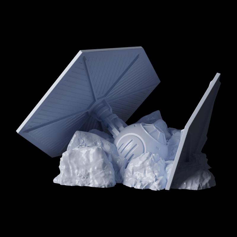 STAR WARS - Crashed Ships: TIE Fighter