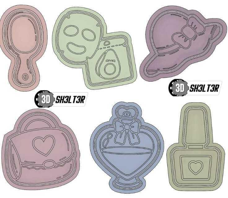 WOMAN COOKIE CUTTERS, MOTHER'S DAY, WOMEN'S DAY, MAKEUP, COSMETICS