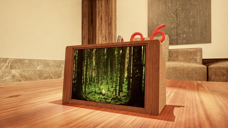 Desk Picture Frame with Stationery Holder