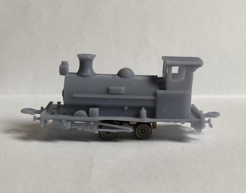 Narrow gauge passenger train "AJAX" (NN3 to run on Z gauge within N gauge layout)