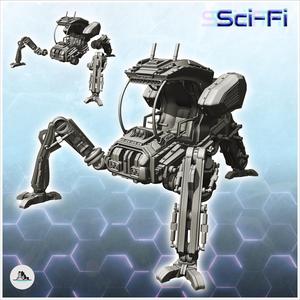 Dhixtos combat robot (21) - Future Sci-Fi SF Post apocalyptic Tabletop Scifi Wargaming Planetary exploration RPG