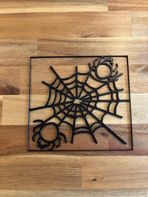 Halloween line art Spiders