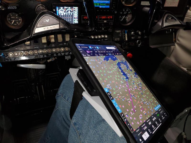 Aircraft Knee Board Tablet Holder