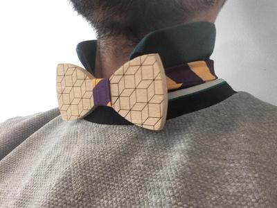Wooden bow tie (CNC & Laser & Sewing)