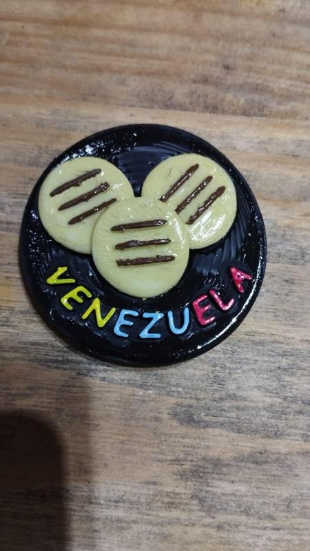 Imanes de Neevera de Budare con Arepas
