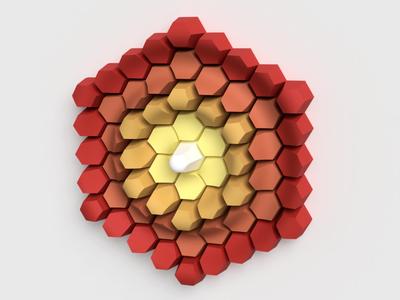 Wall Art: Hexagon Splash