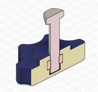 knob with hexagon nut