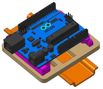 arduino uno Hutschienenbefestigung