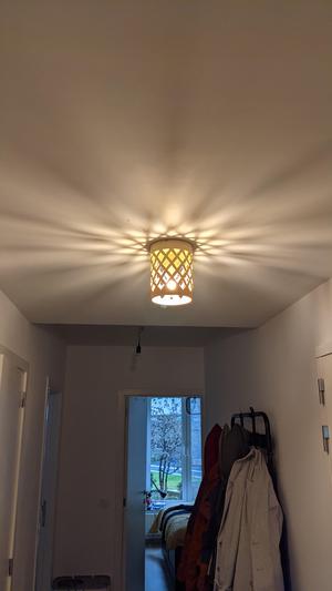 Lampshade with ceiling mount
