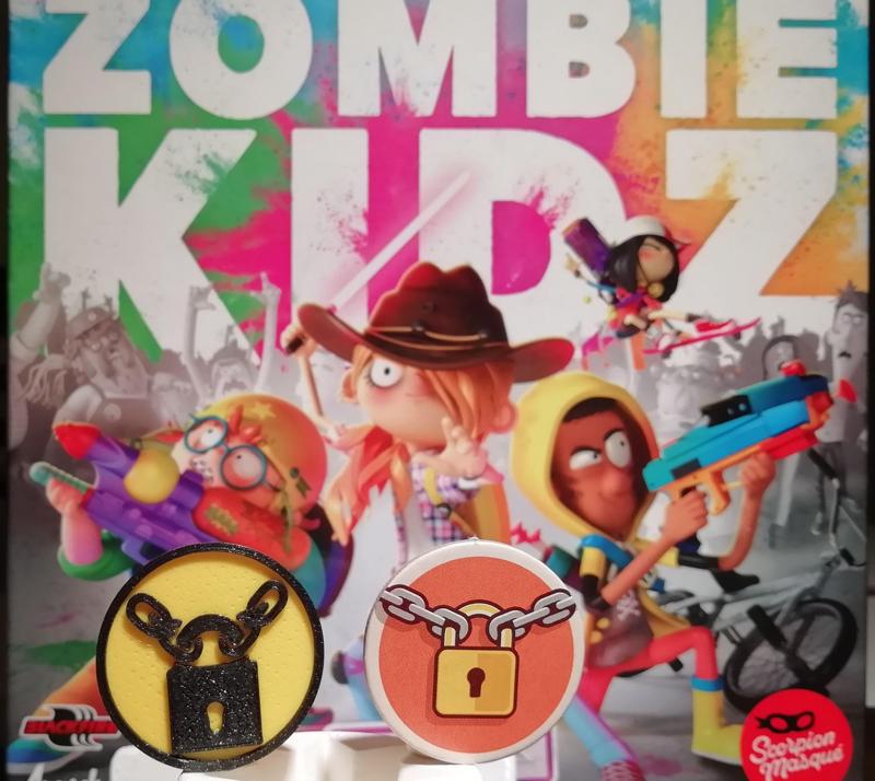 Lock Token for board game Zombie Kidz Evolution