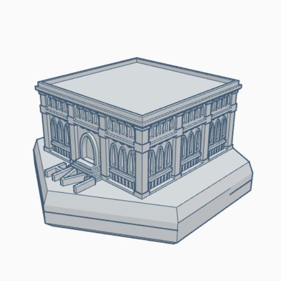 Gothic Building HMSG100 Hex Map Scale