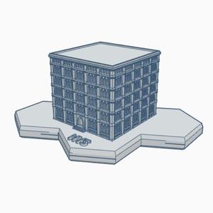 Gothic Building HMSG120 Hex Map Scale