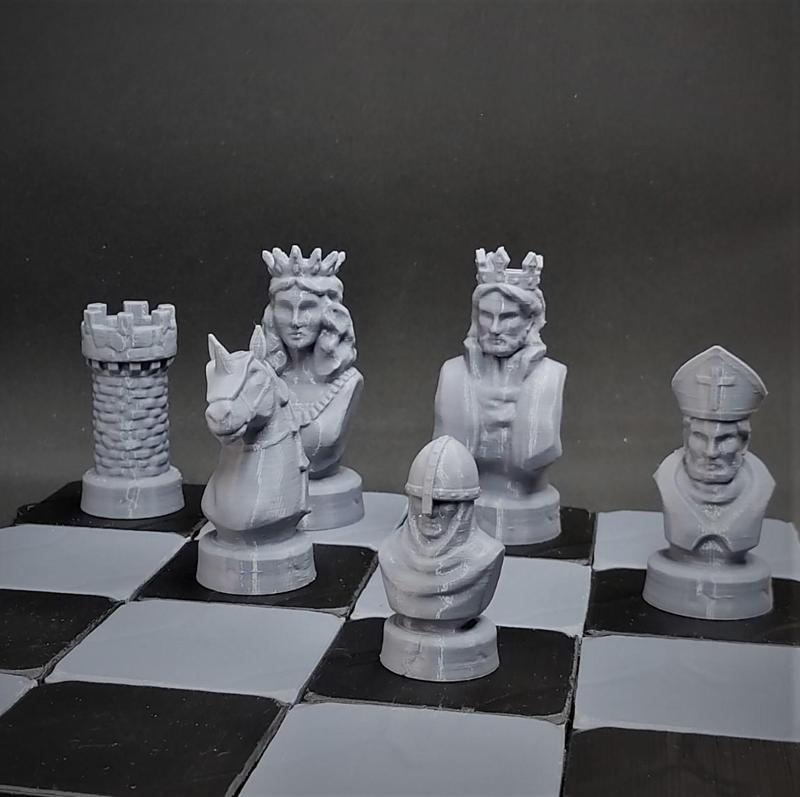Medieval chess set