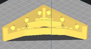 Staffa per il fissaggio di due oggetti con 6 fori