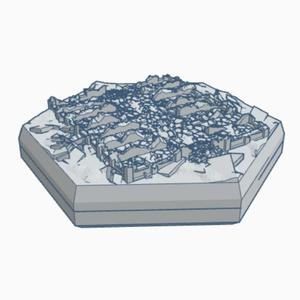 Modern Destroyed Stable Hex Map Scale HMSMD026
