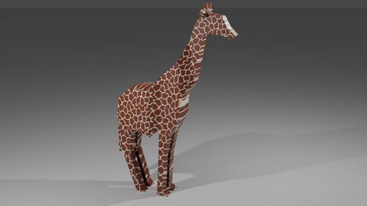Low Poly Giraffe
