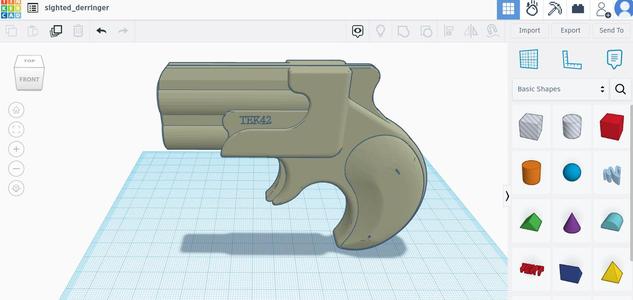 Sighted derringer