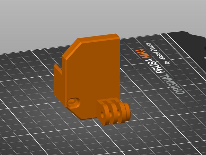 Prusa MK4 GoPro Mount x-axis