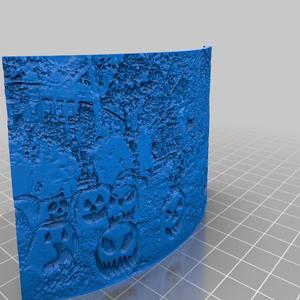 Hallowen Night Lithophane