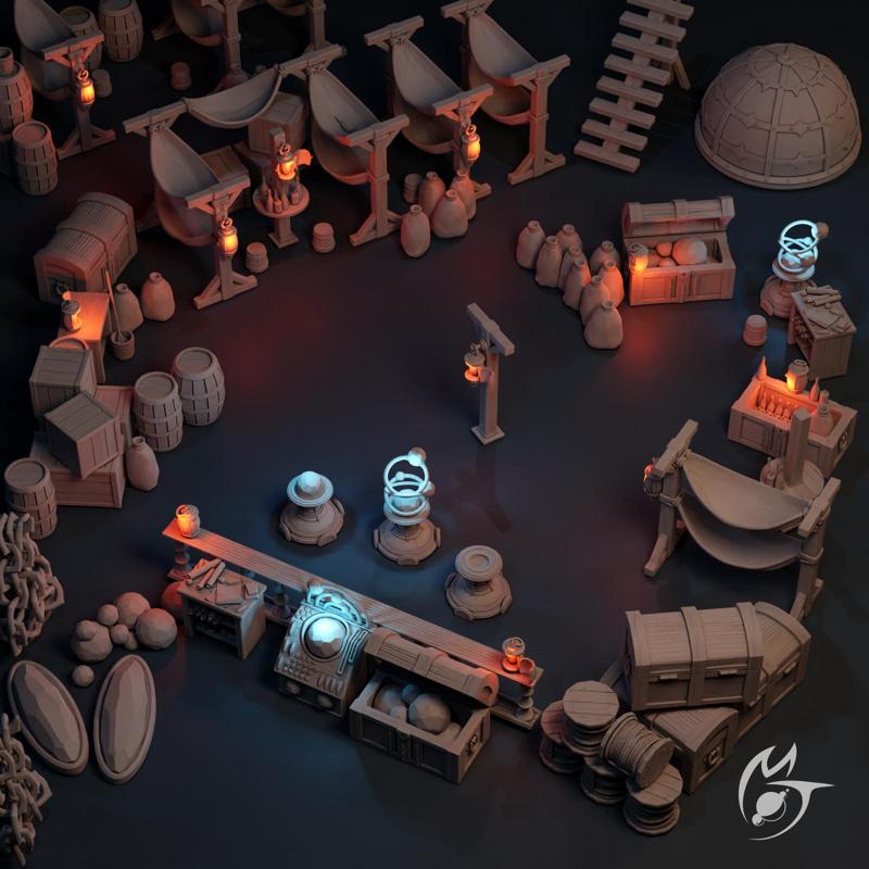 Crew Quarters & Airship Objects & Props