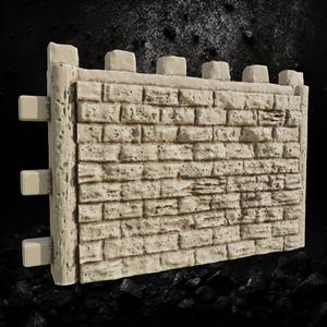 Complete Modular Stone Wall System with Castle Gate