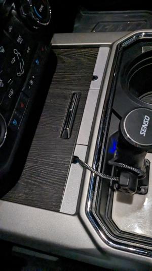 Spacer for Phone Charging Cable - Late Model Ford Super Duty Truck