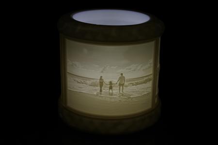 Lithophone Vase with light