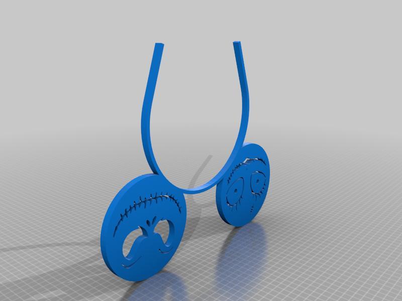 serre tête Jack et Sally Skellington