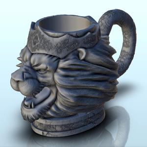 King lion dice mug (18) - Can holder Game Dice Gaming Beverage Drink