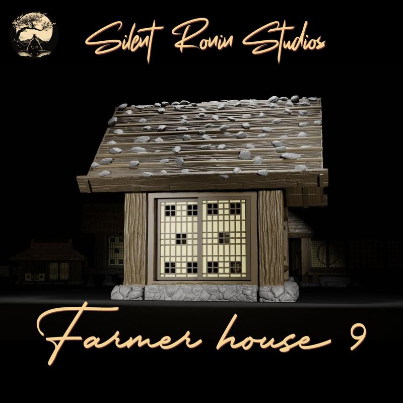 Japanese Farmer Village House #9 (assembly guide included)