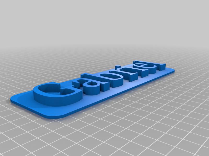 Gabriel 3D Nameplate