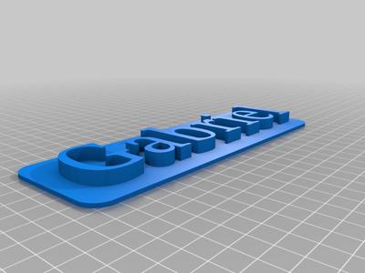Gabriel 3D Nameplate