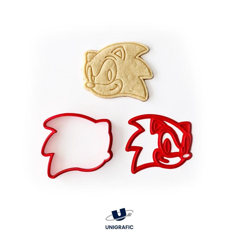 Sonic cookie cutter and stamp