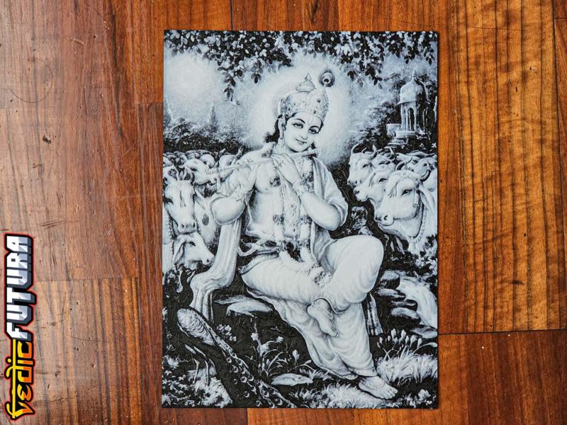 Krishna the Divine Cowherd [Easy to Print Filament Painting]