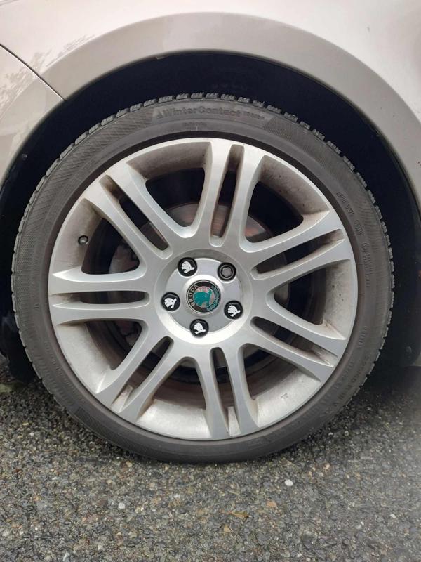 Skoda car wheel bolt covers (Logo Škoda)