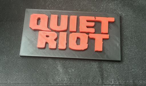 Quiet Riot 80's Band Sign