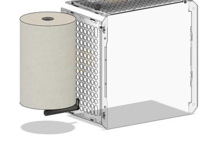 Paper kitchen towel holder for Cooler Master QUBE 500